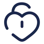 Heart Unlock SVG Icon